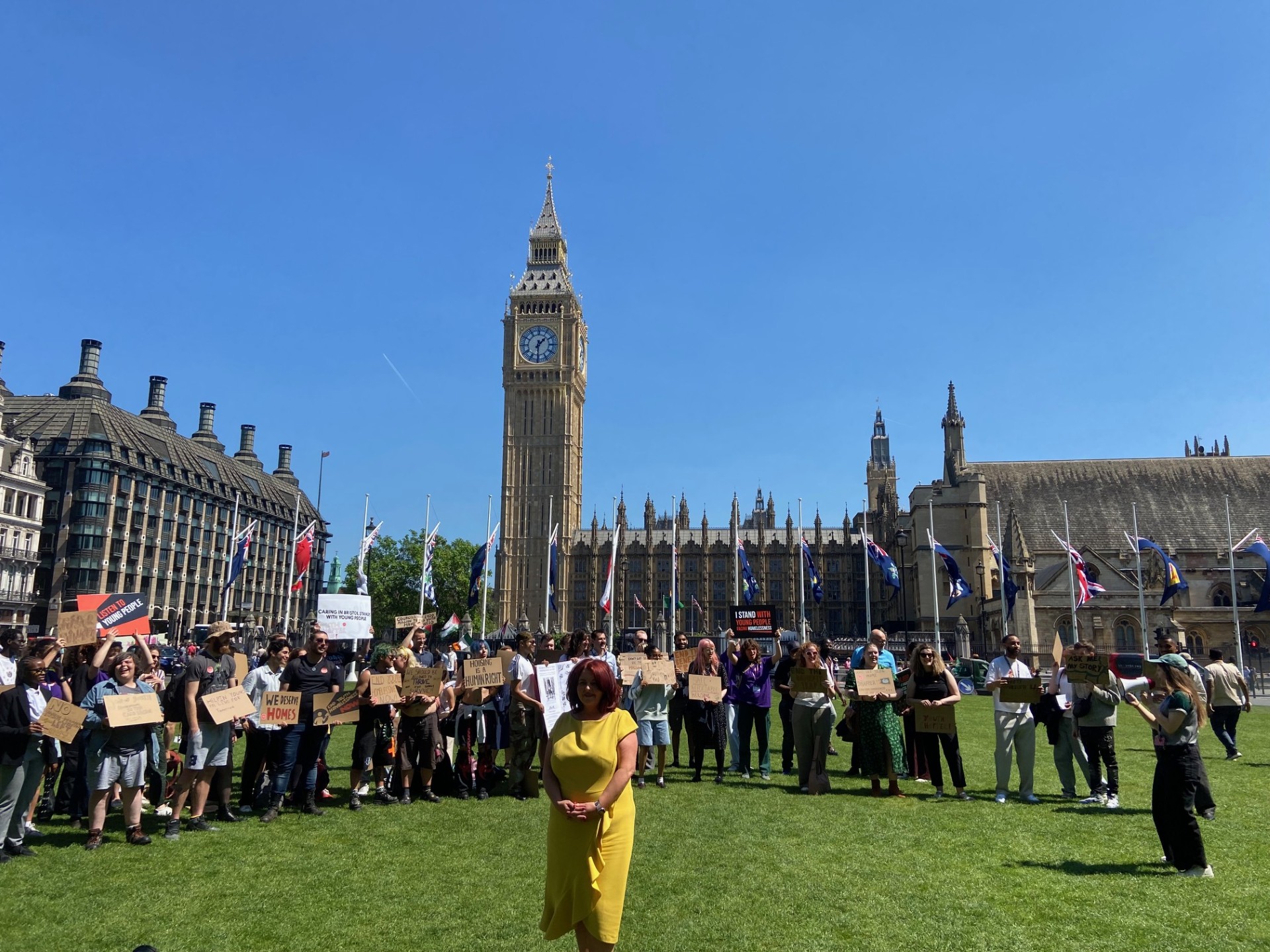 Charities campaigning in parliament square