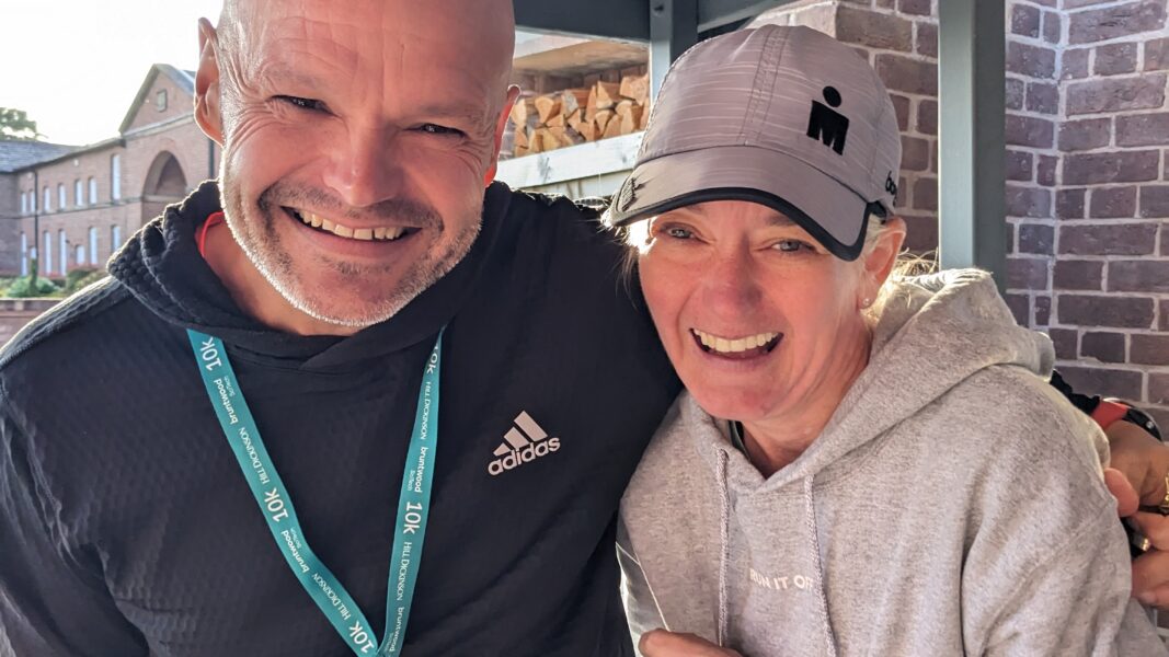 Nathan and Debra at the 2024 running event