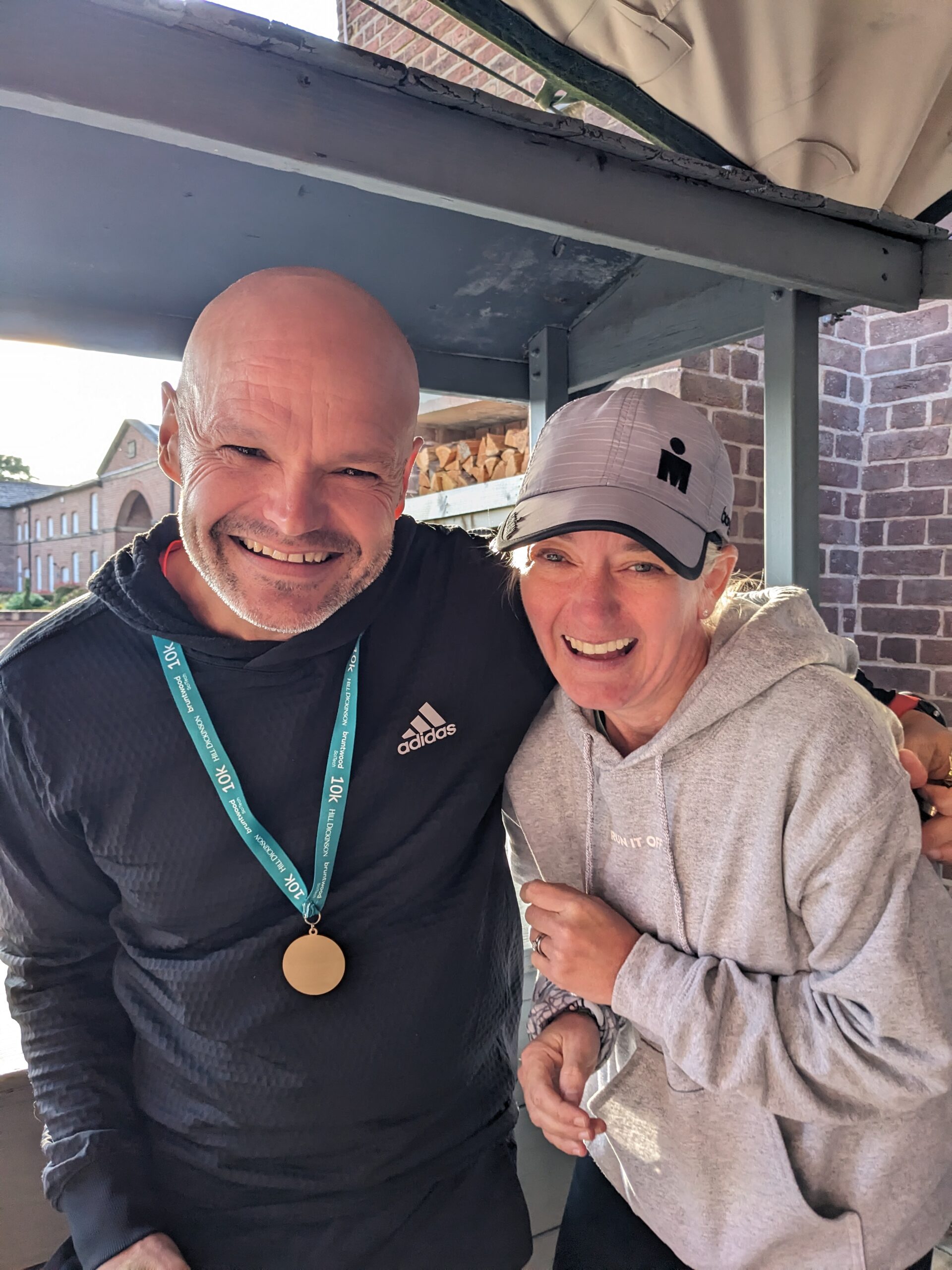 Nathan and Debra at the 2024 running event